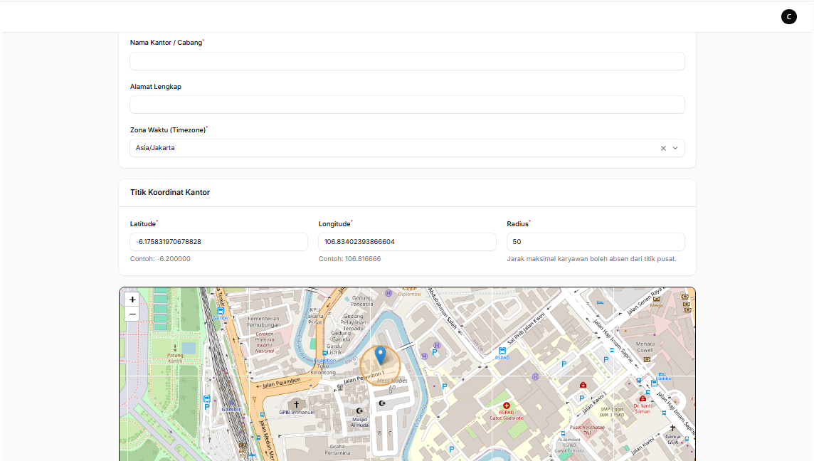 Ilustrasi Geofencing Filament
